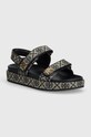 Tory Burch sandale Kira Sport Sandal piele bleumarin 155154.430
