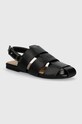 Кожаные сандалии JW Anderson Fisherman Sandal венский чёрный ANW42215A.999