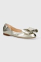Kožené baleríny AGL Milly Ribbon zlatá D544029PCFOILE0244