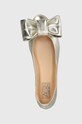 AGL bőr balerina cipő Milly Ribbon arany D544029PCFOILE0244
