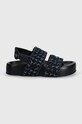 AGL sandale Jane Gofree D685008PGK7670A976 bleumarin SS24