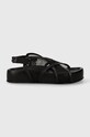 Σανδάλια AGL Jane Cross D685012PGK62481013 μαύρο SS24
