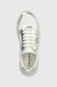 Twinset sneakers in pelle argento 241TCP030.10721