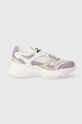 Twinset sneakers piele întoarsă violet 241TCP090.11334