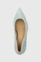 türkiz Lauren Ralph Lauren velúr magassarkú cipő Lanette