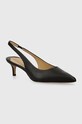 Lauren Ralph Lauren szpilki skórzane Lolah 5-8 cm czarny 802927937001.001
