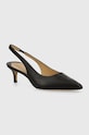 Lauren Ralph Lauren stilettos de piele Lolah calcai expus negru 802927937001.001