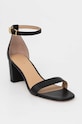 Lauren Ralph Lauren sandały skórzane Logan słupek czarny 802927949001.001