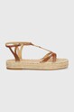 Kožne sandale Lauren Ralph Lauren Payton 802927966001.270 smeđa SS24