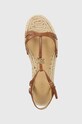 Kožne sandale Lauren Ralph Lauren Payton smeđa 802927966001.270