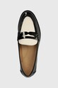 Kožené mokasíny Lauren Ralph Lauren Wynnie černá 802935673001.001