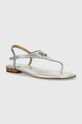Lauren Ralph Lauren sandały Ellington płaski srebrny 802940018001.040