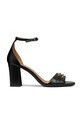 Geox sandale de piele D NEW ERAKLIA 80 gros negru D45RPE.000TU.C9999