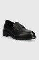 Geox mokasyny skórzane D WALK PLEASURE D36TGF.00043.C9999 czarny SS24