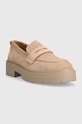 Geox mocasini din piele intoarsa D SPHERICA EC7 D36VDI.00022.C8191 bej SS24