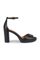 Geox bőr szandál D WALK PLEASURE 85S platform fekete D45B6D.00043.C9999