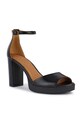 Geox bőr szandál D WALK PLEASURE 85S D45B6D.00043.C9999 fekete SS24