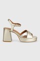 Geox sandale de piele D SOLEDEA D45RHB.000Y2.C2005 aur SS24