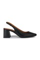 Geox pantofi de piele D GISELDA calcai expus negru D45VCC.000TU.C9999