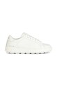 Geox sneakersy skórzane D SPHERICA ECUB-1 płaska biały D45WEB.00085.C1000