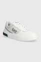 EA7 Emporio Armani sneakers imitatie de piele intoarsa alb XK374.X8X173.T655