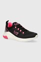 EA7 Emporio Armani sportcipő szintetikus fekete XK389.X8X180.M496