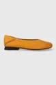 narancssárga Camper bőr balerina cipő Casi Myra Női