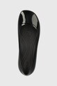 Crocs baleriny Brooklyn High Shine Flat czarny 209661.001