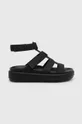 Sandále Crocs Brooklyn Luxe Gladiator čierna