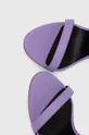 violetto Elisabetta Franchi sandali in pelle