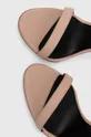 béžová Kožené sandále Elisabetta Franchi