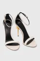 Kožené sandále Elisabetta Franchi béžová