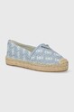 Guess espadryle JOLANDE tekstylny niebieski FLGJDE.FAL14.BLUE