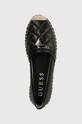 Guess espadrilles JOLANDA fekete FLGJOD.LEA14.BLACK