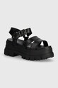 Buffalo sandały Aspha Ts Sandal 5-8 cm czarny 1602188.BLK