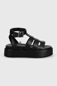 Buffalo sandale Noa Greek Sandal 1602209.BLK negru SS25