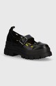 Cipele Buffalo Aspha Jane 2 imitacija zrnate kože crna 1622470.BLK