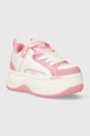 Buffalo sneakersy Orcus imitacja skóry licowej różowy 1636129.WHP