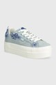 Buffalo sneakers Paired Butterfly platform blu 1636138.BLU