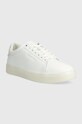 Шкіряні кросівки Calvin Klein CUPSOLE LACE UP PEARL HW0HW01897 білий SS24