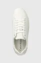 λευκό Δερμάτινα αθλητικά παπούτσια Calvin Klein CUPSOLE LACE UP PEARL