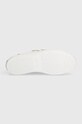 Δερμάτινα αθλητικά παπούτσια Calvin Klein VULCANIZED SLIP ON VELCRO LTH HW0HW01909 λευκό