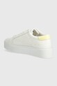 Obuv Tenisky Calvin Klein FLATFORM CUP LACE UP EPI MONO HW0HW01911 biela