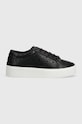 Tenisky Calvin Klein FLATFORM CUP LACE UP EPI MONO HW0HW01911 černá SS24