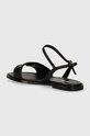 Обувь Кожаные сандалии Calvin Klein FLAT SANDAL RELOCK LTH HW0HW01942 чёрный