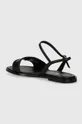 Usnjeni sandali Calvin Klein FLAT SANDAL RELOCK LTH Zunanjost: Naravno usnje Notranjost: Naravno usnje Podplat: Sintetični material