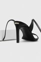 Obuwie Calvin Klein sandały skórzane HEEL SANDAL 90 LTH HW0HW01945 czarny