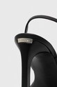 Шкіряні сандалі Calvin Klein HEEL SANDAL 90 LTH чорний HW0HW01945