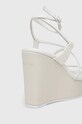 Calvin Klein sandały skórzane WEDGE HW0HW01952 biały