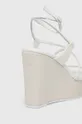 Usnjeni sandali Calvin Klein WEDGE Ženski